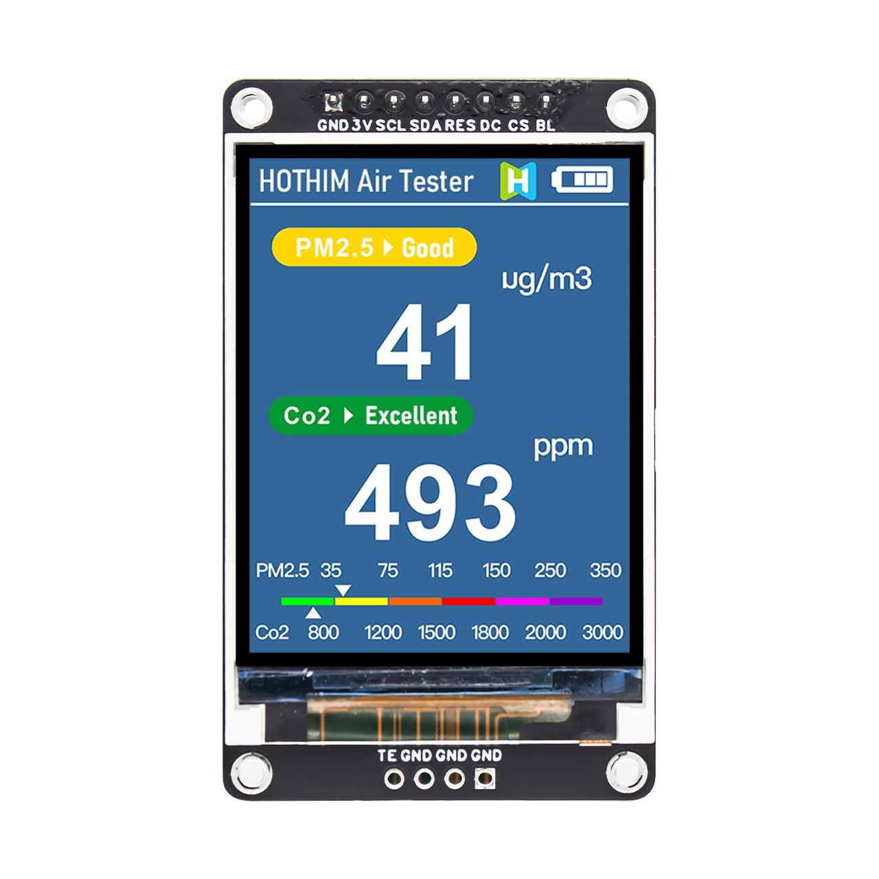 2.0" TFT LCD Display Module 240x320FDH with ST7789 Driver