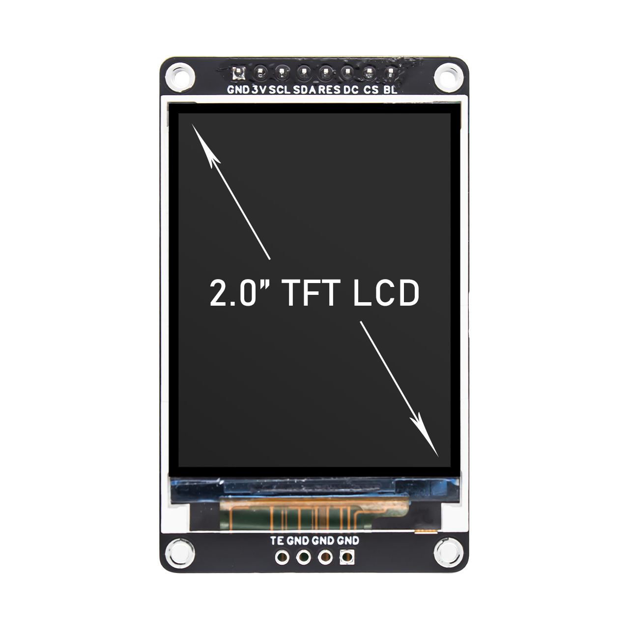 2.0" TFT LCD Display Module 240x320FDH with ST7789 Driver