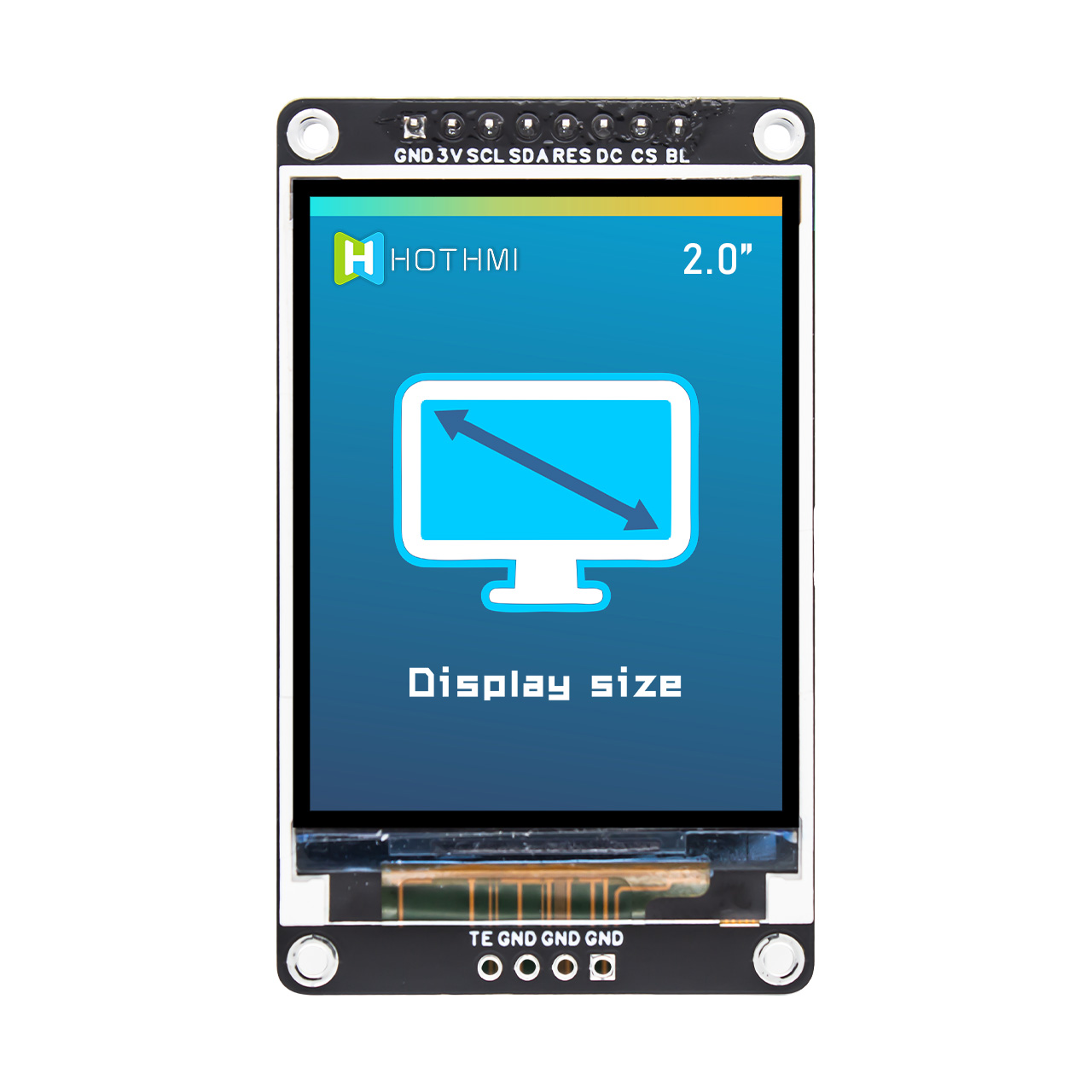 2.0" TFT LCD Display Module 240x320FDH with ST7789 Driver