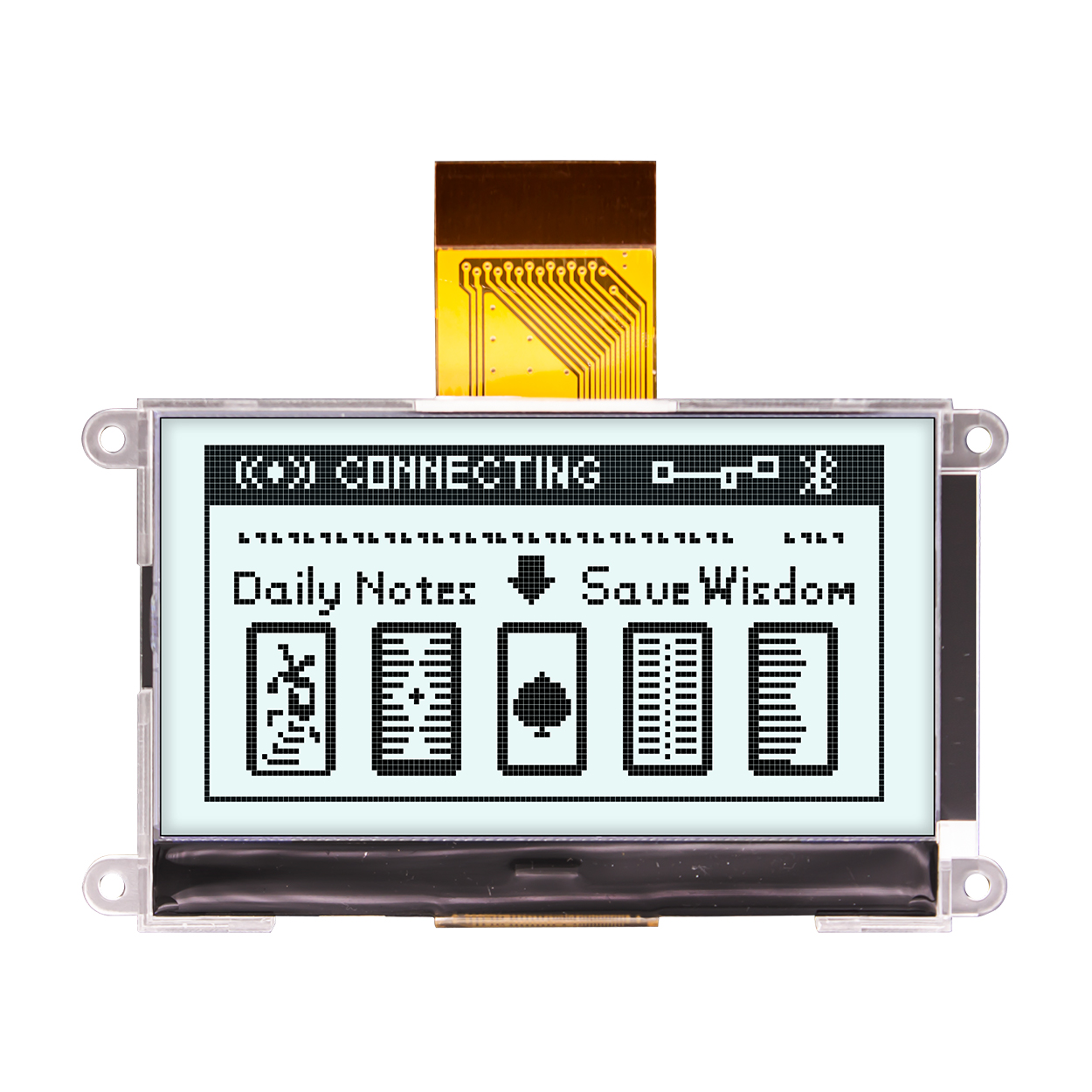 128x64 2.8 inch Gralhic LCD Display - FSTN(+)Black on white - ST7565R -Arduino