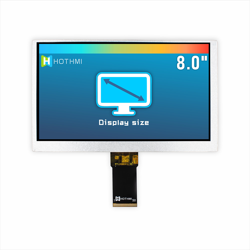 8.0 inch 1024x600 TFT LCD Display with RGB Interface