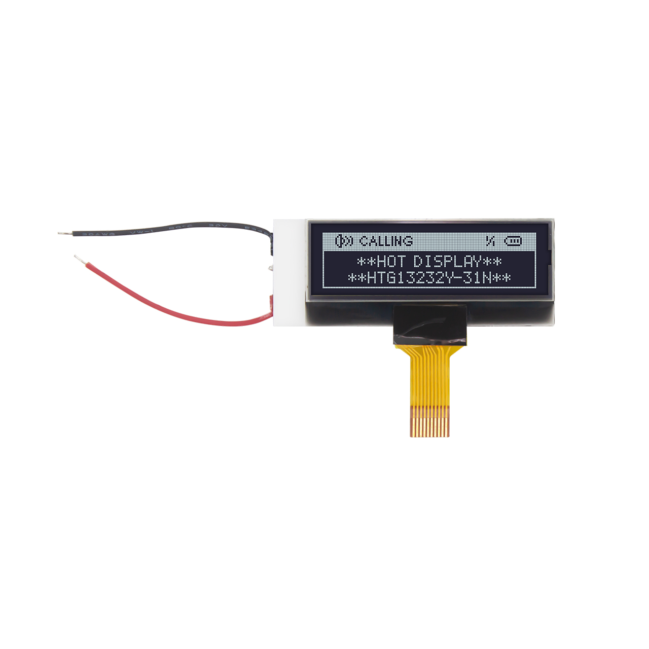 1.3" 132X32 Graphic COG LCD Module | SPI Interface | DFSTN- | White on Black | 3.3v | ST7567 | Arduino
