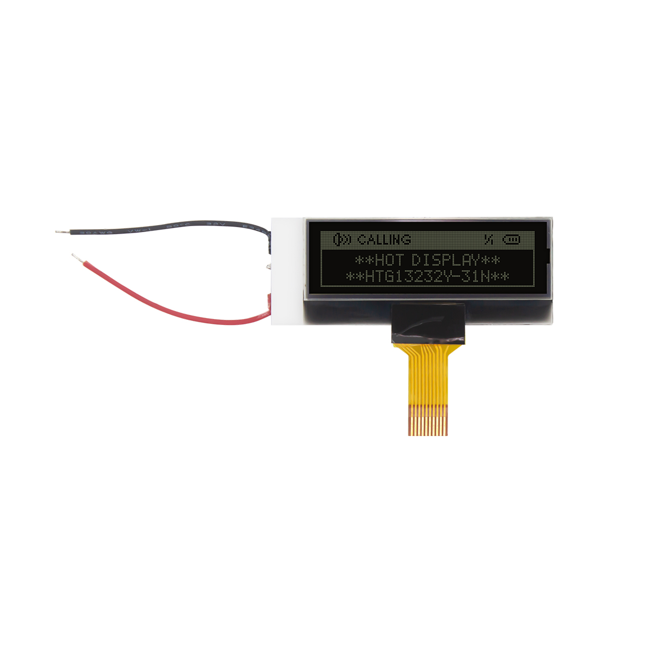 1.3" 132X32 Graphic COG LCD Module | SPI Interface | DFSTN- | White on Black | 3.3v | ST7567 | Arduino