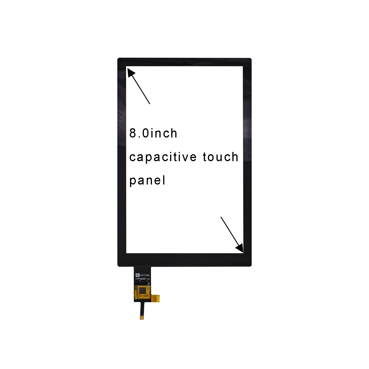 8 Inch Capacitive Touch Screen - GT911Driver IC - I2C Interface CTP