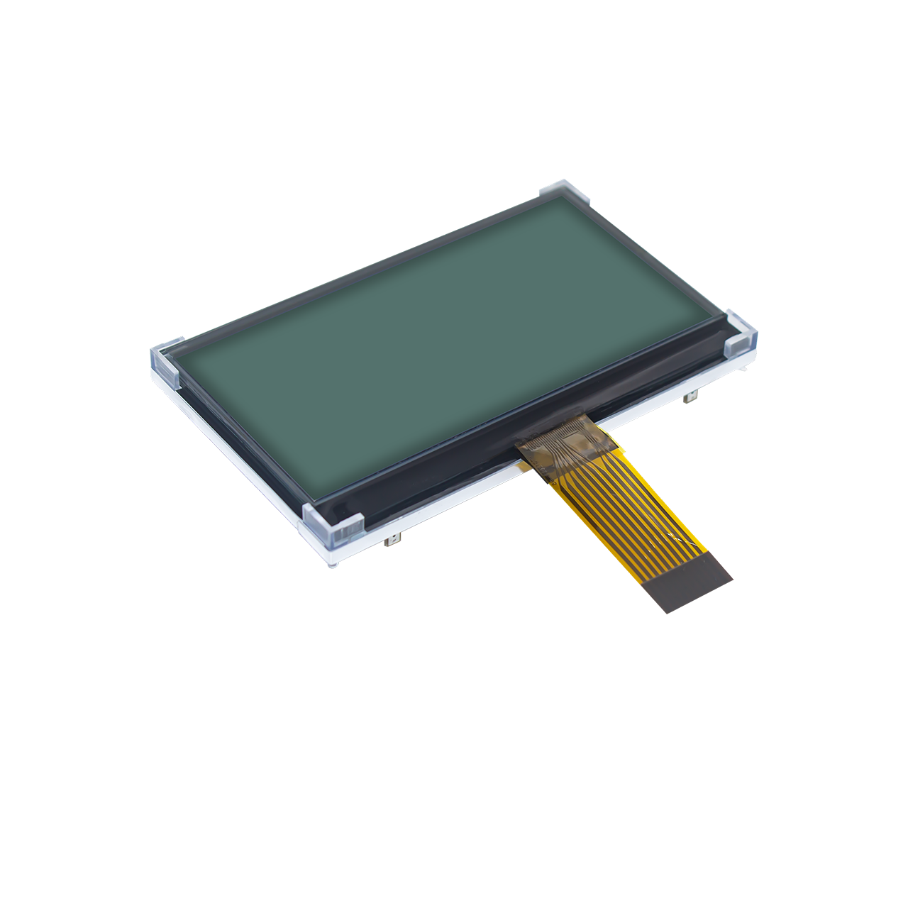 2.8" 128X64 Graphic COG LCD Module | SPI | STN+Gray | Yellow-Green Backlight | ST7567