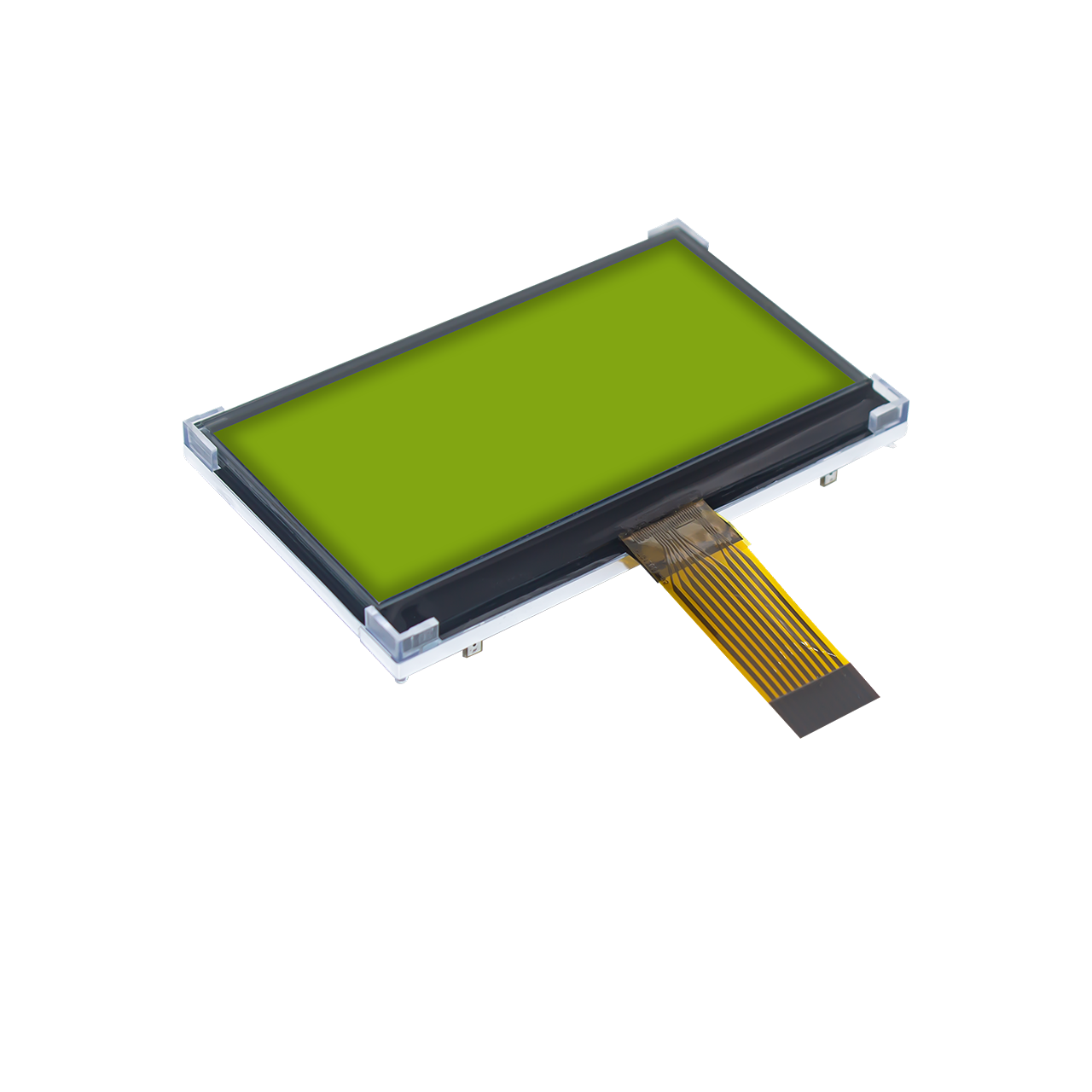 2.8" 128X64 Graphic COG LCD Module | SPI | STN(+) Yellow-Green | Yellow-Green Backlight | ST7567