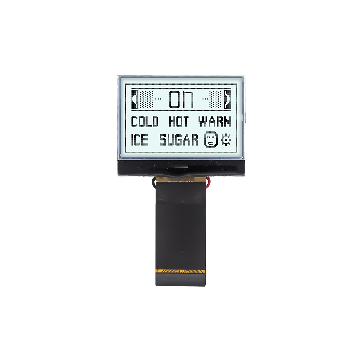 1.7" 128X64 Graphic COG LCD Module | MCU Interface | FSTN+ | Gray Text on White Background | 3.3v | ST7565R | Arduino
