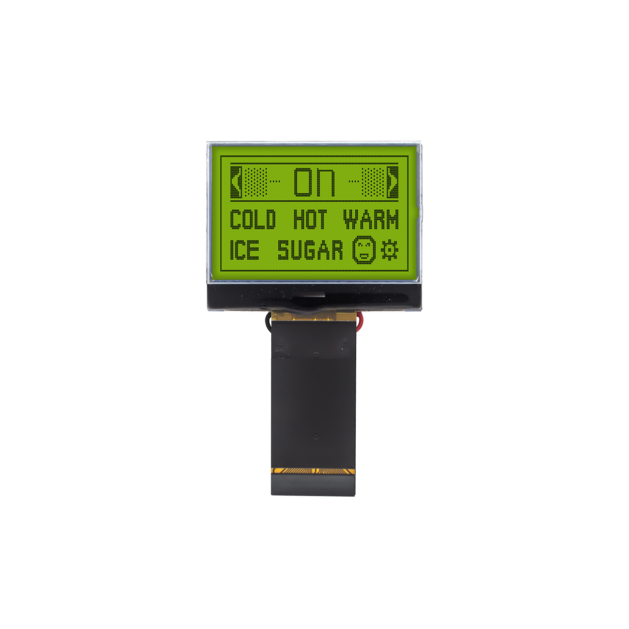 1.7" 128X64 Graphic COG LCD Module | SPI Interface | STN+ | Yellow-Green Light | 3.3v | ST7567 | Arduino