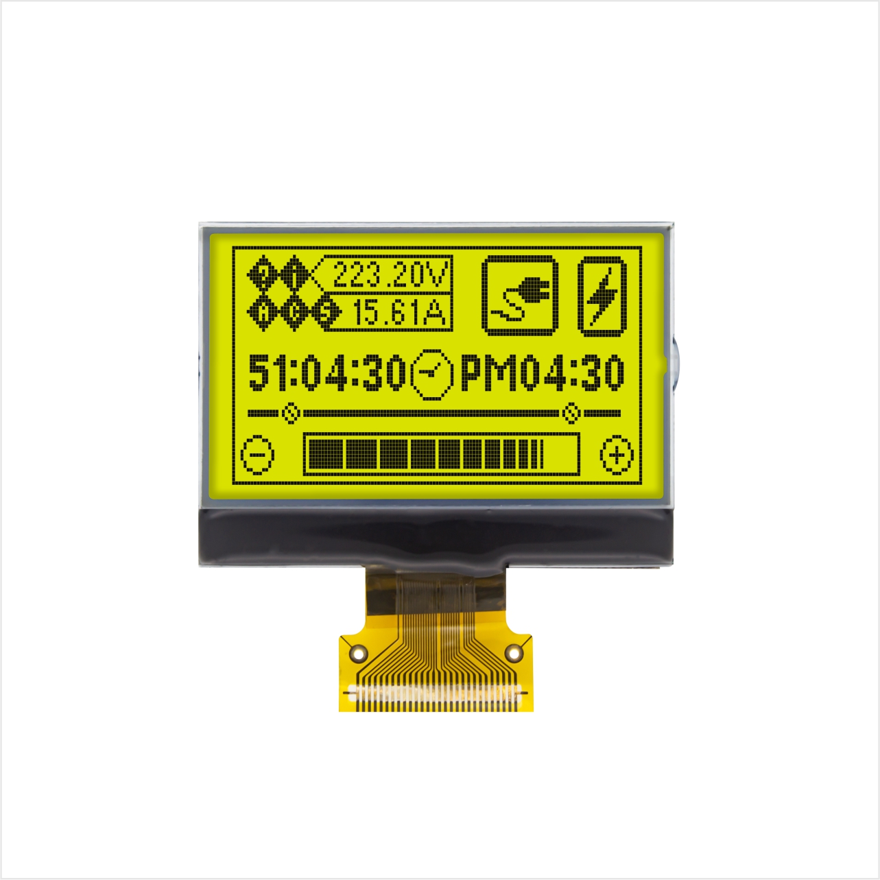 12864 Graphic COG LCD | STN+ | 1.8" MCUyellow green backlight | 3.3V | ST7565R | Arduino