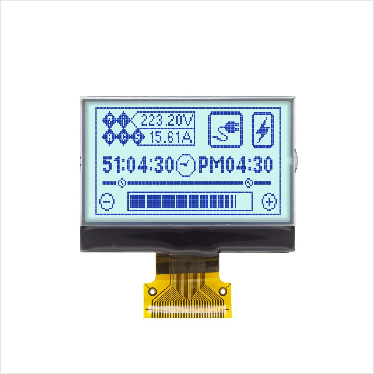 Graphic COG LCD 128X64 | STN+ | 1.8" Gray Background Blue | MCU | 3.3V | ST7565R | Arduino
