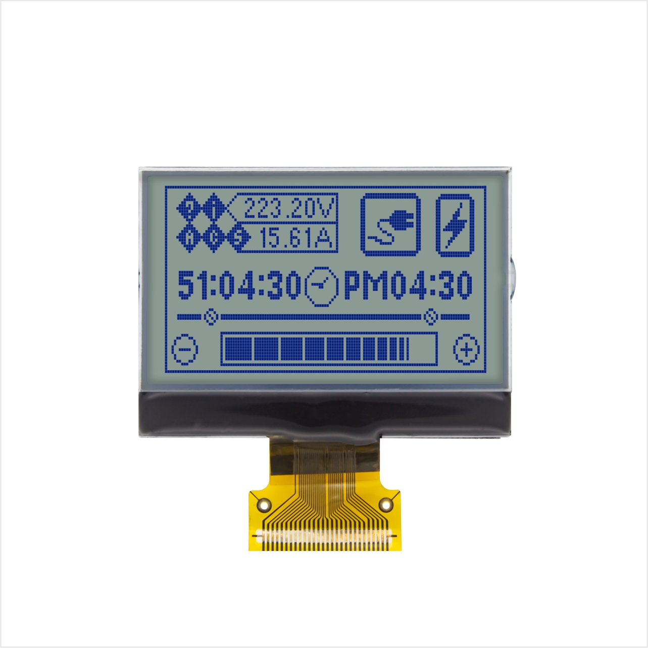Graphic COG LCD 128X64 | STN+ | 1.8" Gray Background Blue | MCU | 3.3V | ST7565R | Arduino