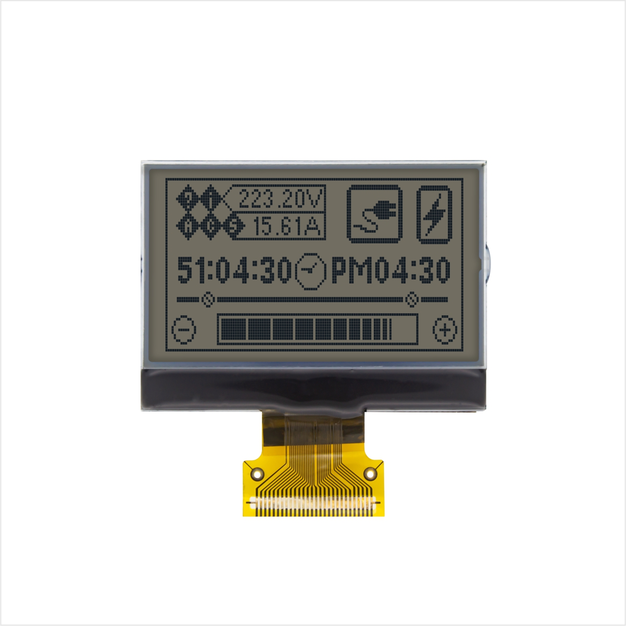 Graphic COG LCD 128X64 | FSTN+ | 1.8" Gray Text on White Background | MCU | 3.3V | ST7565R | Arduino