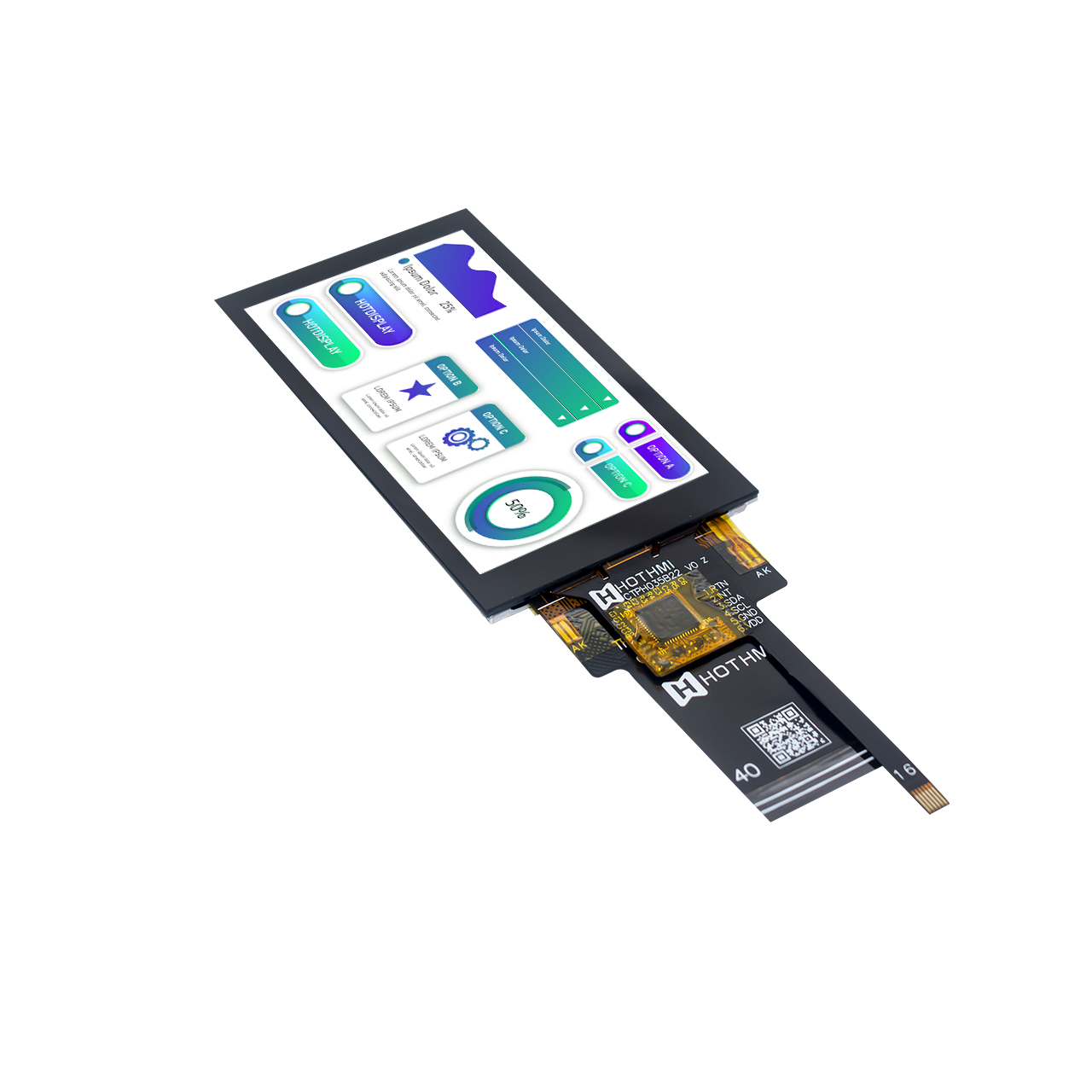 3 Inch TFT LCD Display With Capacitive Touchscreen | RGB Interface ST7701 Controller