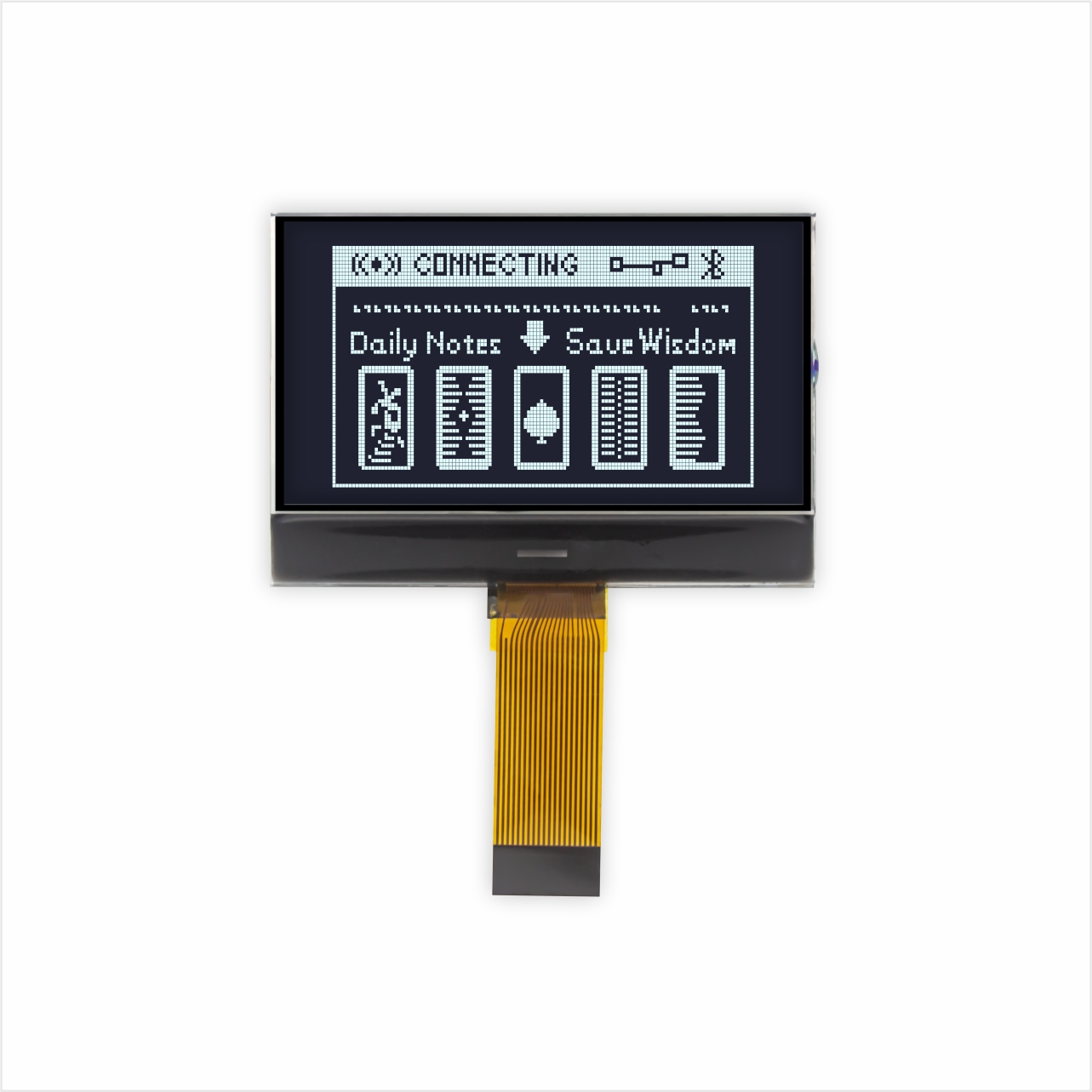 Graphic COG LCD 128X64 | DFSTN- | 1.8" White on Black | MCU | 3.3V | ST7565R | Arduino