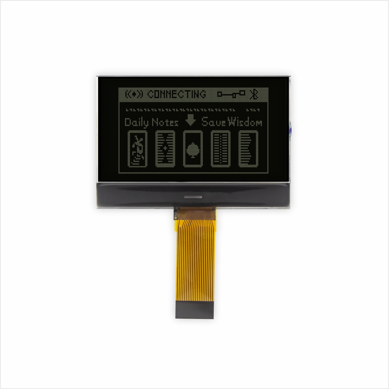 Graphic COG LCD 128X64 | DFSTN- | 1.8" White on Black | MCU | 3.3V | ST7565R | Arduino