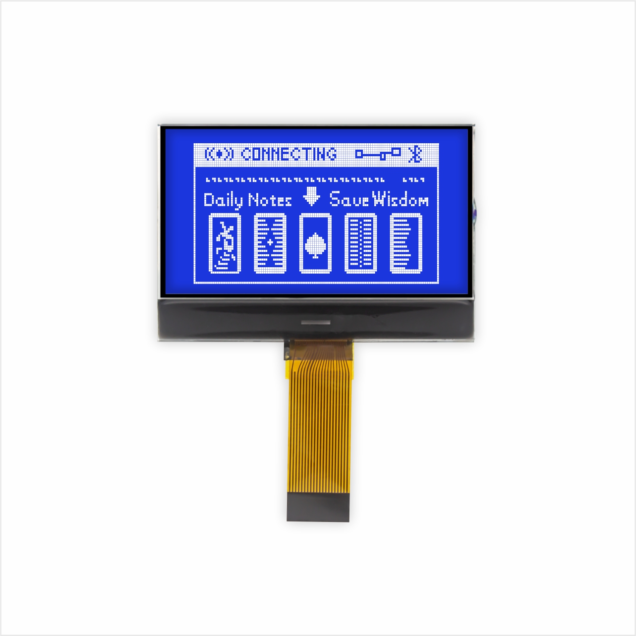 Graphic COG LCD 128X64 | STN- | 2.2" White on Blue | MCU | 3.3V