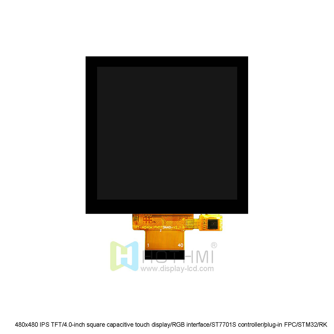 4 Inch TFT LCD Display With Capacitive Touchscreen