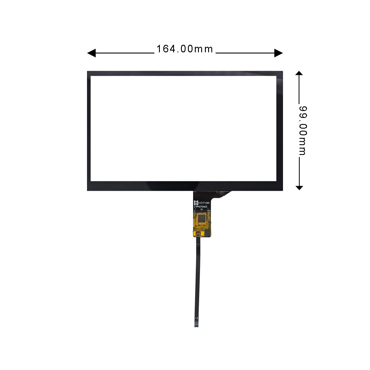 7.0 Inch Capacitive PCAP With GT911 Controller I2C Interface
