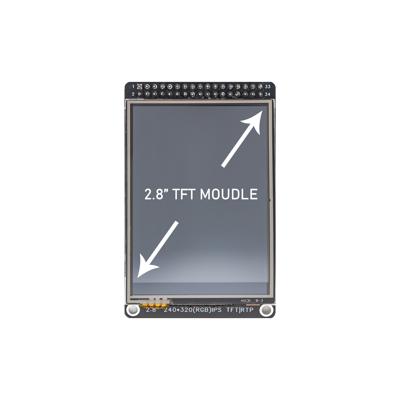 2.8 Inch TFT LCD Display With RTP For Arduino