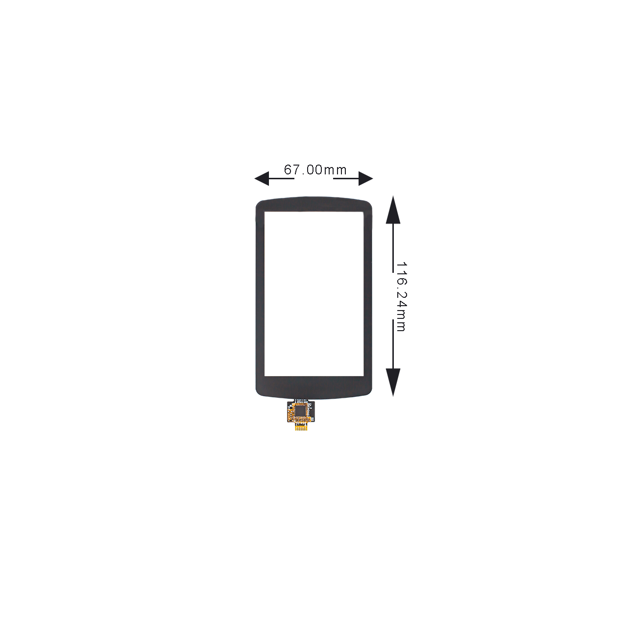4.3 Inch CTP GT911 Controller I2C Interface
