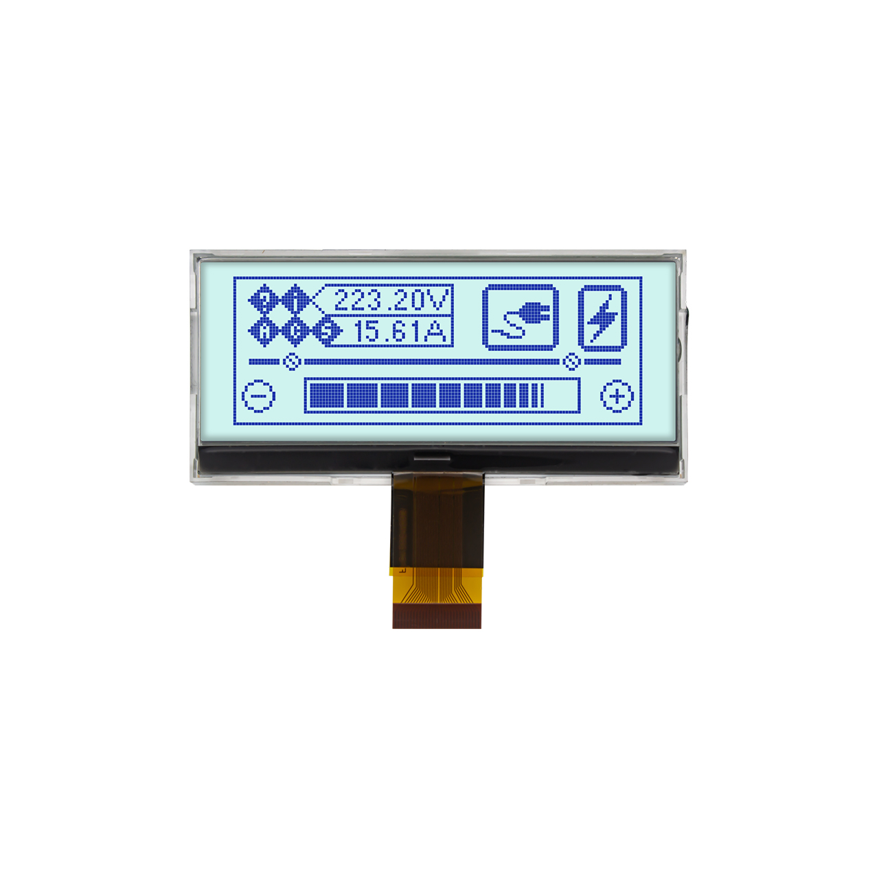 Graphic Dot Matrix COG 3.1" 128X48 | STN+ | Gray Background Blue Display | MCU | Arduino