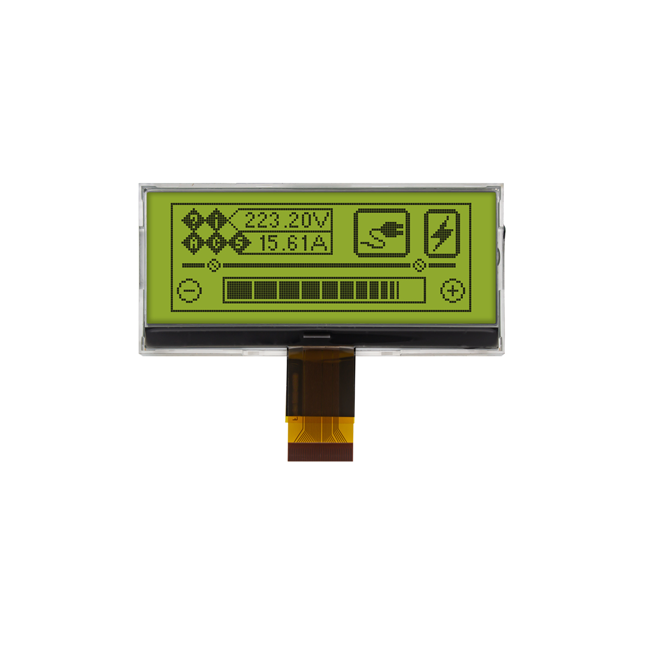 Graphic Dot Matrix COG3.1" 128X48 | STN+ | Display with Yellow-Green Backlight | MCU | ST7565R | Arduino