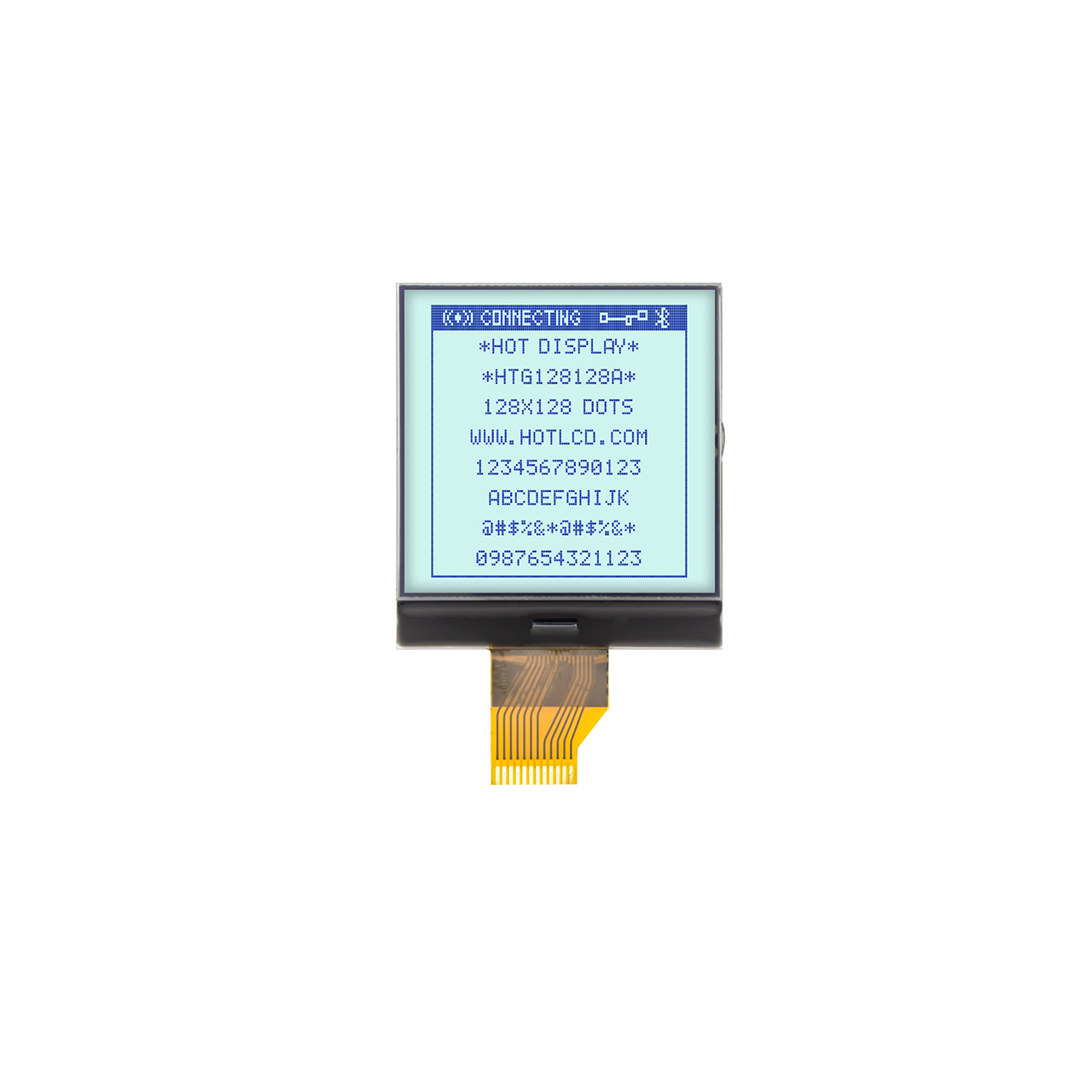 2.2 inch 128X128 Graphic COG LCD | STN+ | Gray Background Blue | SPI | UC1617S | Arduino