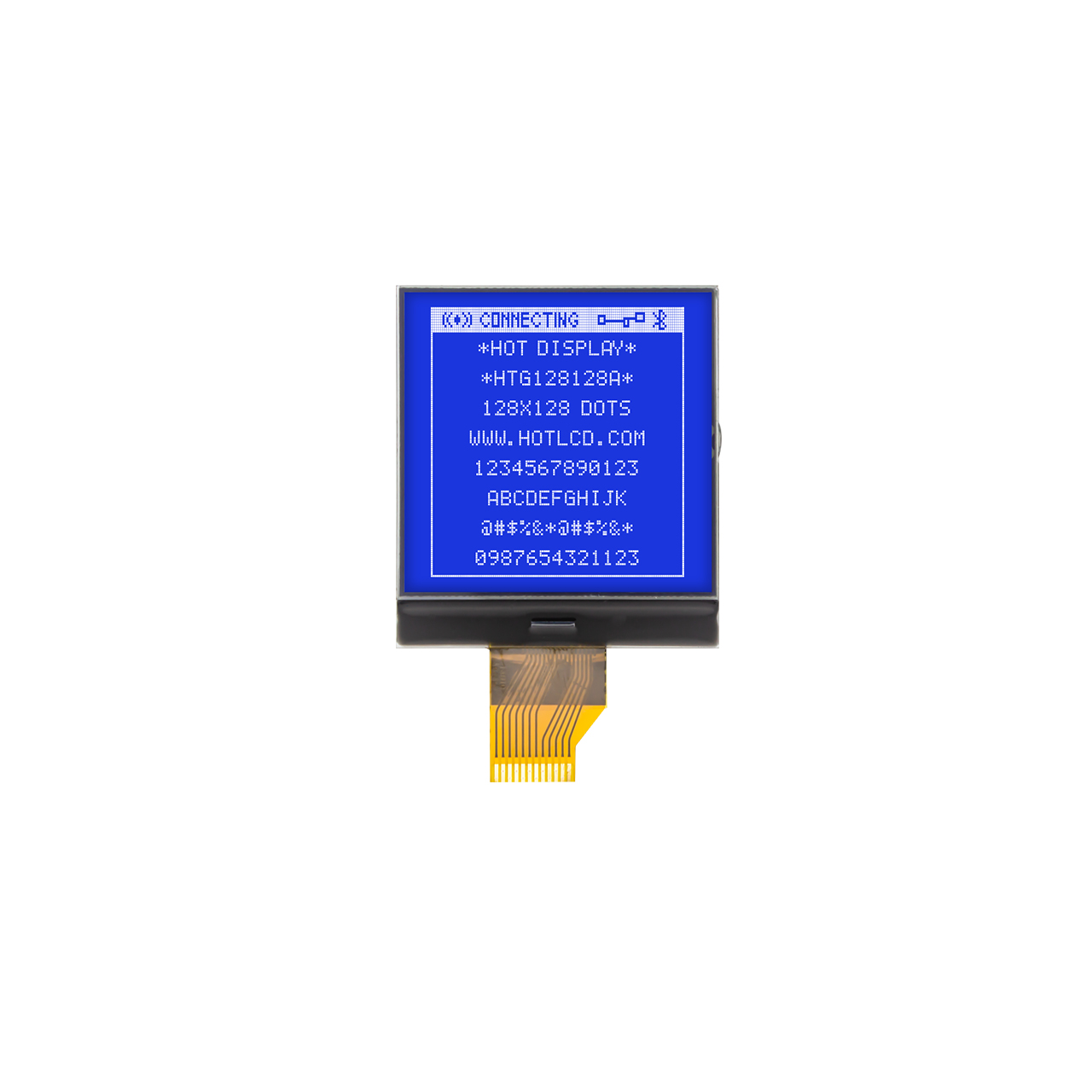 2.2 inch 128X128 Graphic COG LCD | STN - | With White Side Backlight | SPI | Blue Display | UC1617S | Arduino