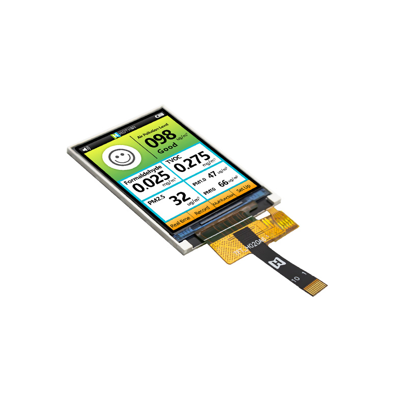 2.0 inch TFT LCD display | 240x320 pixels | Serial SPI interface | 10-pin FFC ZIF connection